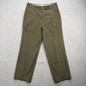 Vintage Tommy Bahama Relax Pants Mens 34x30 Green Drab Chino Slacks Trousers Y2K